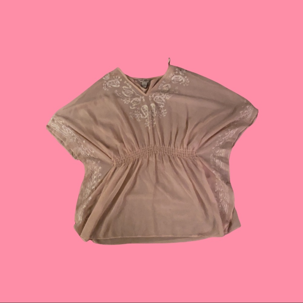 Super Pretty Light Pink Fun & Flirt Blouse!!